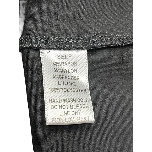 Halter Neck Black Bodycon Midi Dress With Strappy Cutout Detail & Back Zipper Cl - Picture 8 of 12